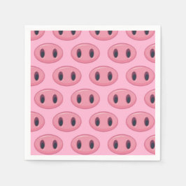 Papieren servetten met varkens, feestartikelen met