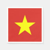 Papieren servetten met Vietnamese vlag (Voorkant)