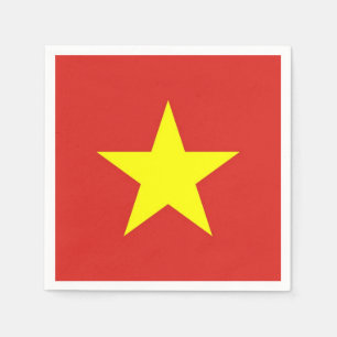 Papieren servetten met Vietnamese vlag