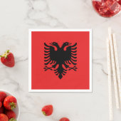 Papieren servetten met vlag van Albanië (Insitu)