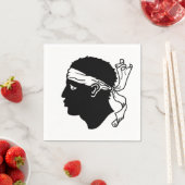 Papieren servetten met vlag van Corsica (Insitu)