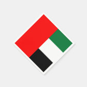 Papieren servetten met vlag van de VAE (Hoek)