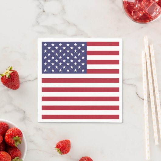 Papieren servetten met vlag van de Verenigde State (Insitu)