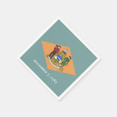 Papieren servetten met vlag van Delaware (Hoek)