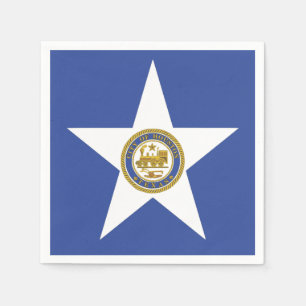Papieren servetten met vlag van Houston