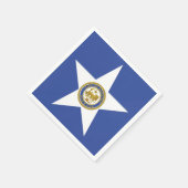 Papieren servetten met vlag van Houston (Hoek)