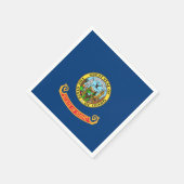 Papieren servetten met vlag van Idaho (Hoek)