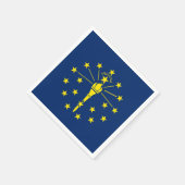 Papieren servetten met vlag van Indiana (Hoek)