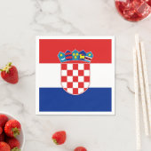 Papieren servetten met vlag van Kroatië (Insitu)