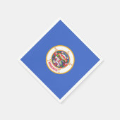 Papieren servetten met vlag van Minnesota (Hoek)