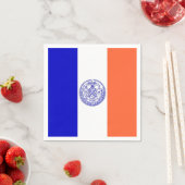 Papieren servetten met vlag van New York City (Insitu)