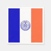 Papieren servetten met vlag van New York City (Voorkant)