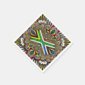 Papieren servetten met Zuid-Afrikaanse kleuren Des (Hoek)