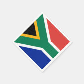 Papieren servetten met Zuid-Afrikaanse vlag (Hoek)
