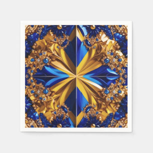 Papieren servetten met Zweden Kleuren Design