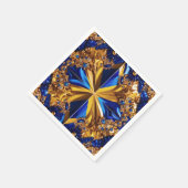 Papieren servetten met Zweden Kleuren Design (Hoek)