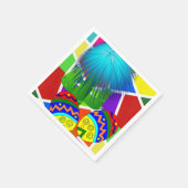 Papieren servetten, Mexicaanse cactus Servet (Hoek)