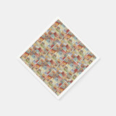 Papieren servetten,  naaiwerk servet (Hoek)