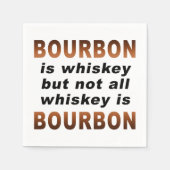 PAPIEREN servetten - Niet alle whisky is BOURBON! (Voorkant)
