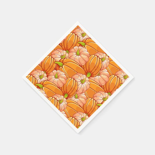 Papieren servetten oogsten pompoenen (Hoek)