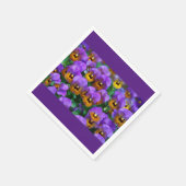 Papieren servetten Pansies (Hoek)
