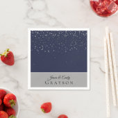 Papieren servetten - Petite Stars Midnight & Silve (Insitu)