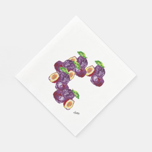 Papieren servetten : Plum's (Hoek)
