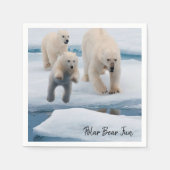 Papieren servetten, polair Beer Servet (Voorkant)