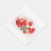 Papieren servetten Poppies (Hoek)