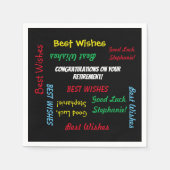 Papieren servetten, Retirement Party Kleurrijk LEU Servet (Voorkant)