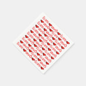 Papieren servetten, rode harten houden van Avo Por Servet (Hoek)