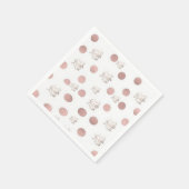 Papieren servetten, Roos Live Lach Liefde Servet (Hoek)