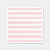 Papieren servetten roze & witte streep (Voorkant)