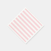 Papieren servetten roze & witte streep (Hoek)