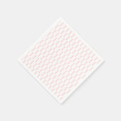 Papieren servetten roze & witte streep (Hoek)