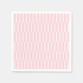 Papieren servetten roze & witte streep (Voorkant)