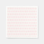 Papieren servetten roze & witte streep (Voorkant)