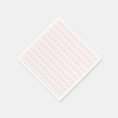 Papieren servetten roze & witte streep (Hoek)