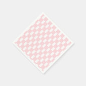 Papieren servetten roze & witte streep vierkant ge (Hoek)
