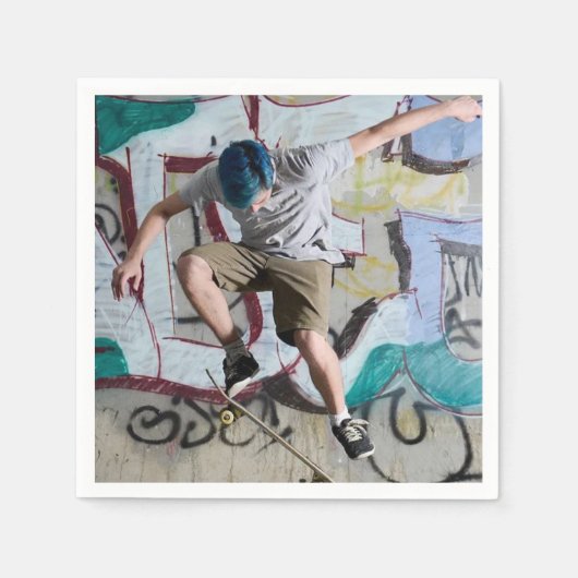 Papieren servetten skateboard (Voorkant)
