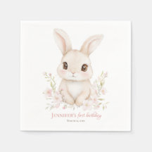 Papieren servetten Some Bunny is Turning One