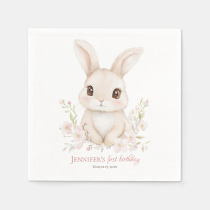 Papieren servetten Some Bunny is Turning One