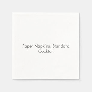 Papieren servetten, standaard cocktail servet