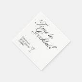 Papieren servetten, standaard cocktail servet (Hoek)