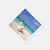 Papieren servetten strand bruiloft (Hoek)