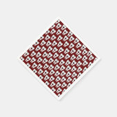 Papieren servetten, tanden glimlachen Bourgondisch Servet (Hoek)