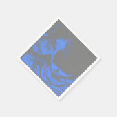Papieren servetten The Great Wave Blauw & Grijs (Hoek)