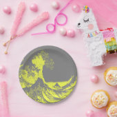 Papieren servetten The Great Wave Geel & Grijs Papieren Bordje (Feest)