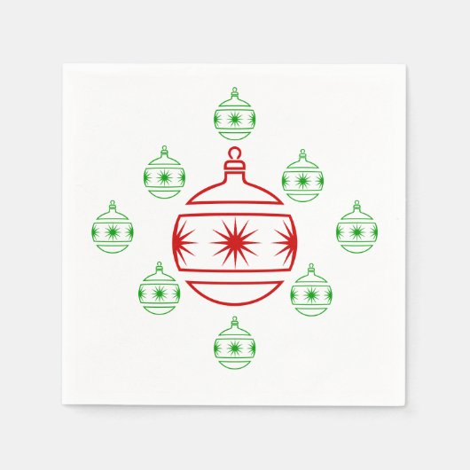 Papieren servetten - VakantiegisterOrnamenten (Voorkant)