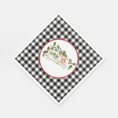 Papieren servetten van 25 december (Hoek)